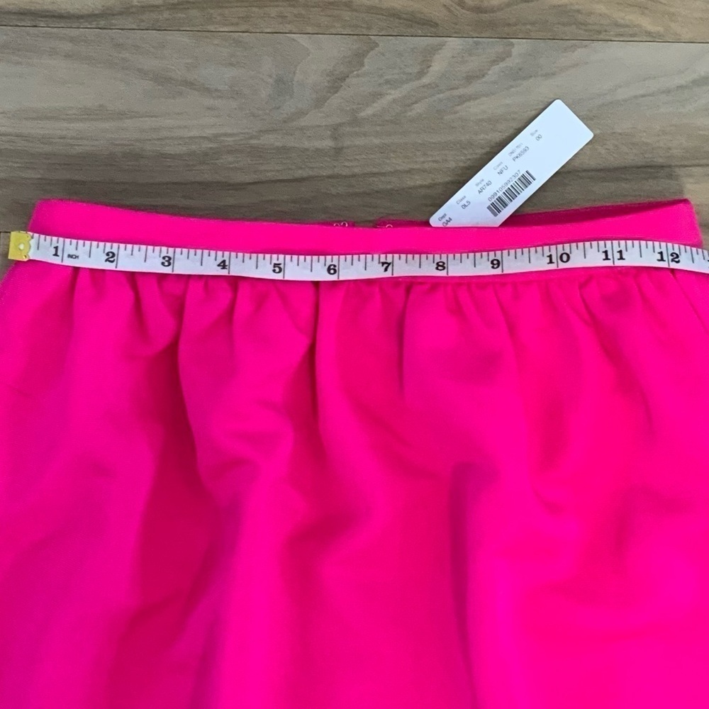 J. Crew Long Pencil Skirt Hot Pink/Neon Fuchsia New With Tags - Picture 3 of 9